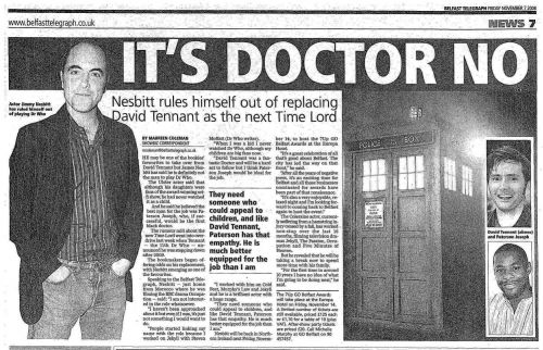 2008-11-07 Belfast Telegraph.jpg